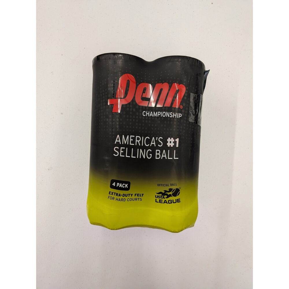 New PENN CHAMPIONSHIP Head TENNIS BALLS – EXTRA DUTY FELT – 4 CANS - NEW